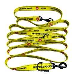 Smycz przepinana NIE PODCHODŹ